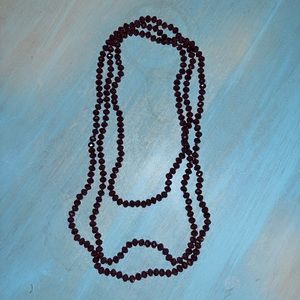 Purple Beaded Wrap Necklace